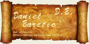 Daniel Baretić vizit kartica